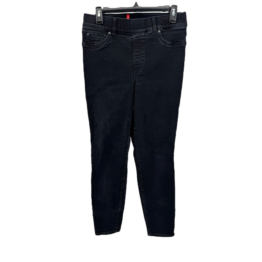 Spanx Women's Black Ankle Skinny Pull On Jeans Size Large